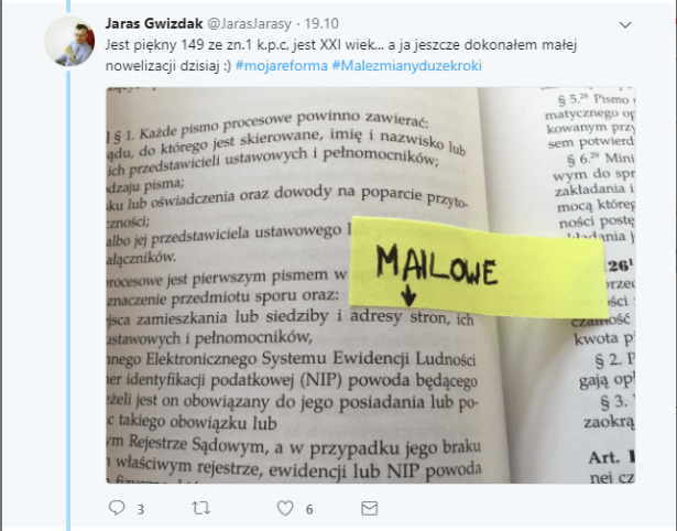 Przechwytywanie - tweet J.Gwizdak (2) ws wrzucania maili i telefonów.PNG